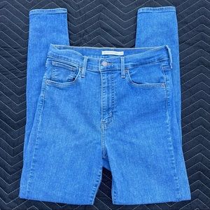 Levi’s Mile High Super Skinny Blue Jeans